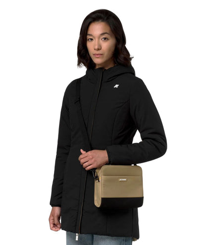 K-Way Borsa Pouch con Tracolla e Tasca Marybell K8124ZW 677 Beige