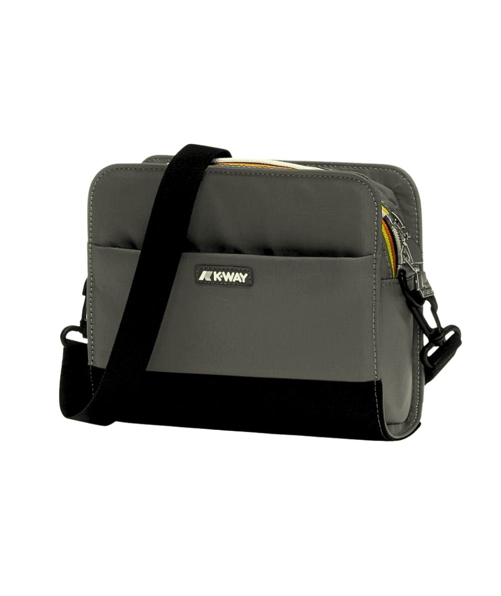 K-Way Borsa Pouch con Tracolla e Tasca Marybell K8124ZW WMR Verde Militare