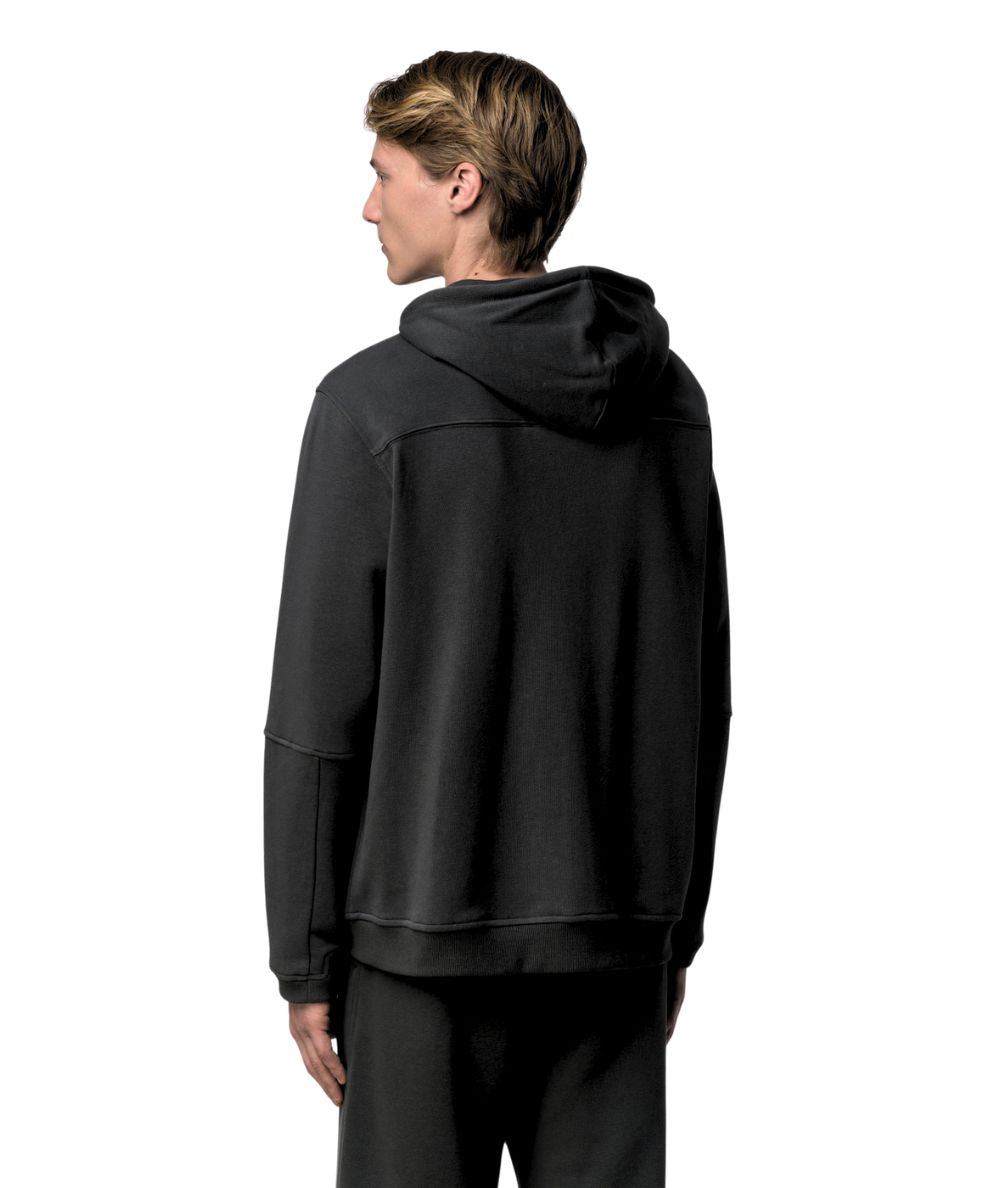K-Way Felpa Unisex con Cappuccio Prosper K1126HW USY Nero