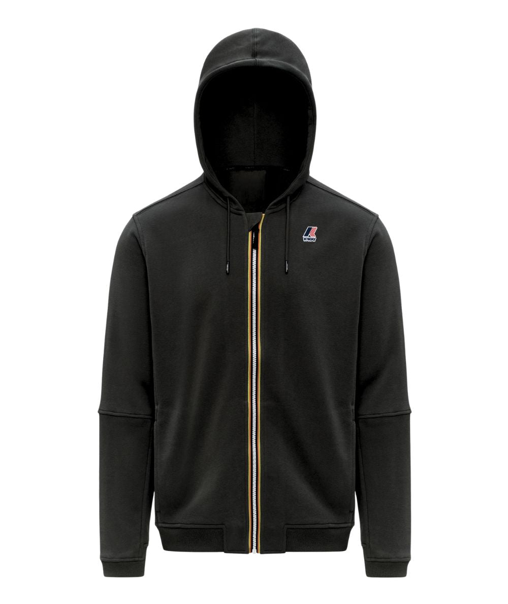 K-Way Felpa Unisex con Cappuccio Prosper K1126HW USY Nero