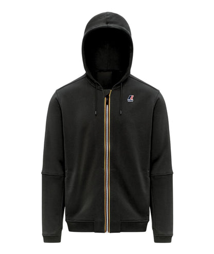 K-Way Felpa Unisex con Cappuccio Prosper K1126HW USY Nero