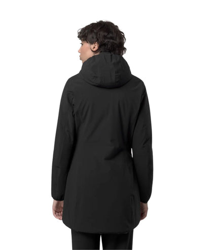 K-Way Giacca Denise St Warm Double con Cappuccio K6128UW Nero Beige