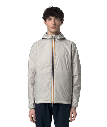 K-Way Giacca Impermeabile Jake Plus 2 Double K2124EW B1A Blu Grigio Ghiaccio