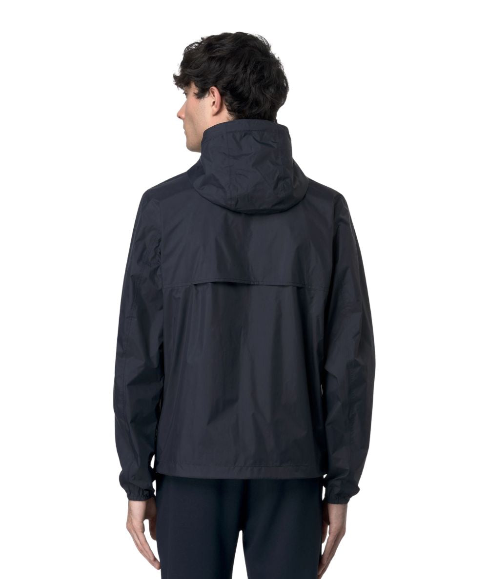 K-Way Giacca Impermeabile Jake Plus 2 Double K2124EW B1A Blu Grigio Ghiaccio