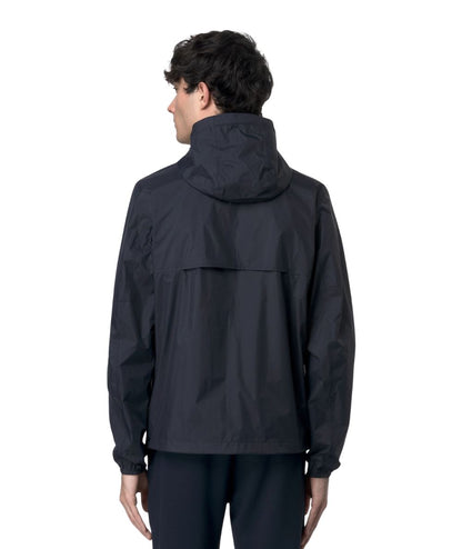 K-Way Giacca Impermeabile Jake Plus 2 Double K2124EW B1A Blu Grigio Ghiaccio