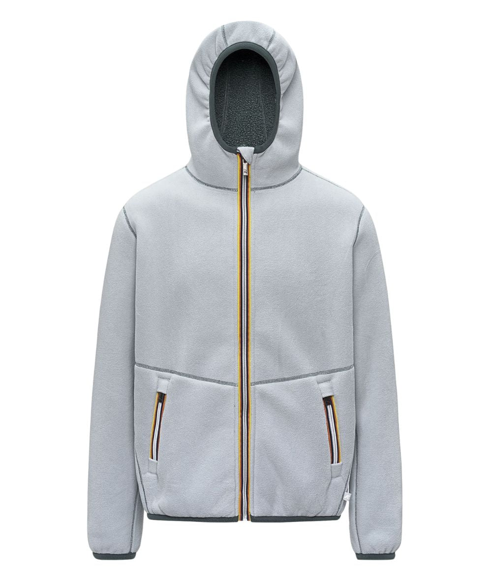 K-Way Giacca Jack Sherpa Polar Reversibile K3132NW Verde Grigio