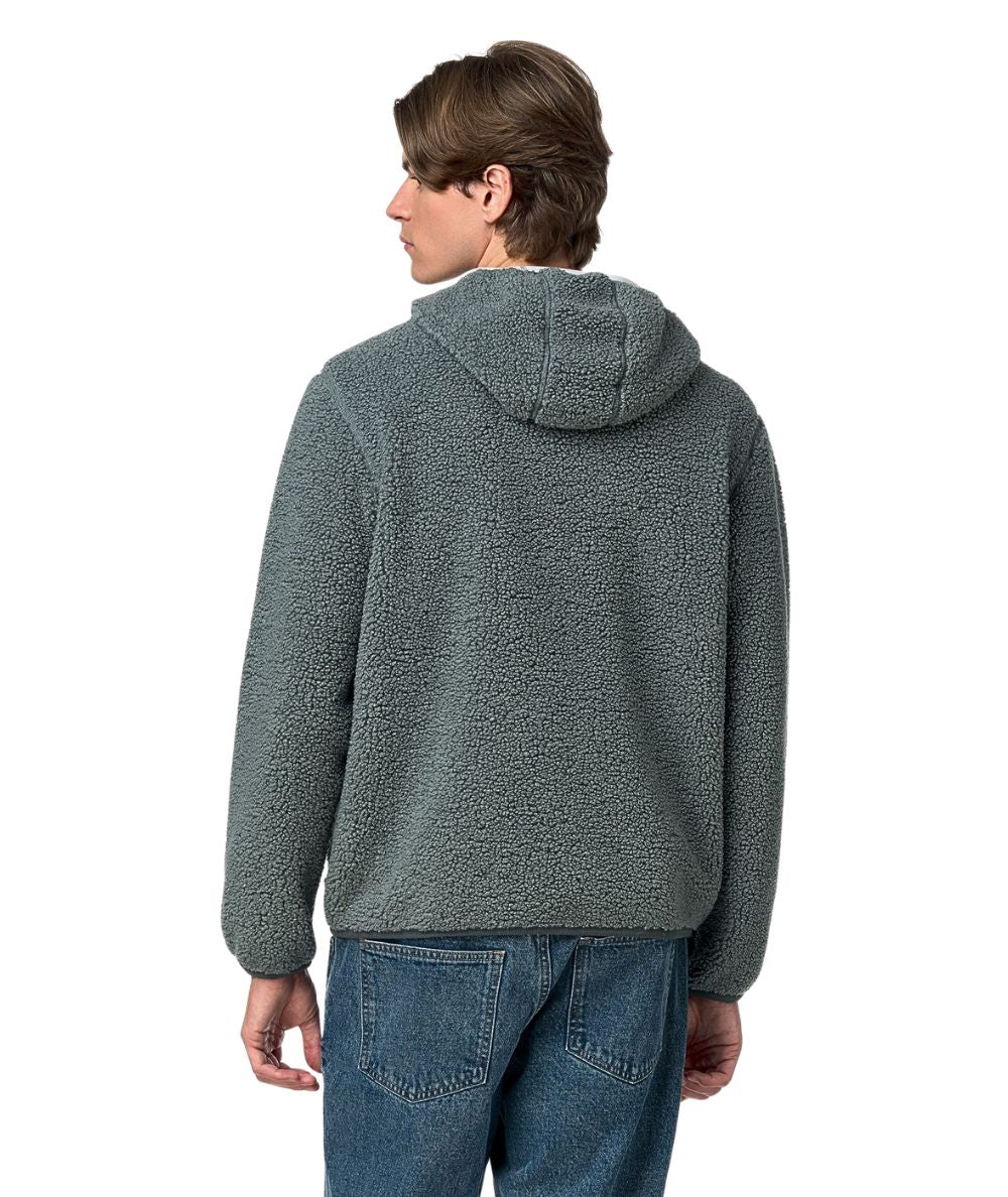 K-Way Giacca Jack Sherpa Polar Reversibile K3132NW Verde Grigio