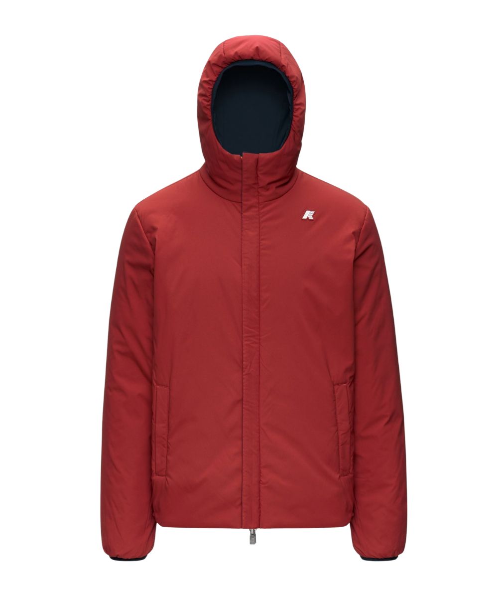 K-Way Giacca Jacob St Warm Double K6128VW Blu Scuro Rosso