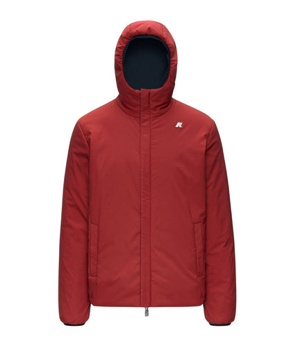 K-Way Giacca Jacob St Warm Double K6128VW Blu Scuro Rosso