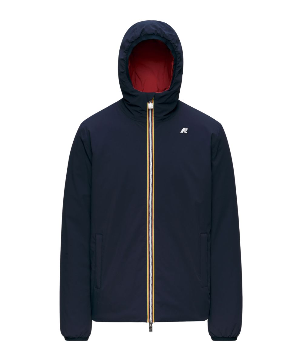 K-Way Giacca Jacob St Warm Double K6128VW Blu Scuro Rosso