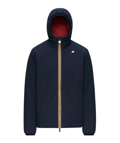 K-Way Giacca Jacob St Warm Double K6128VW Blu Scuro Rosso