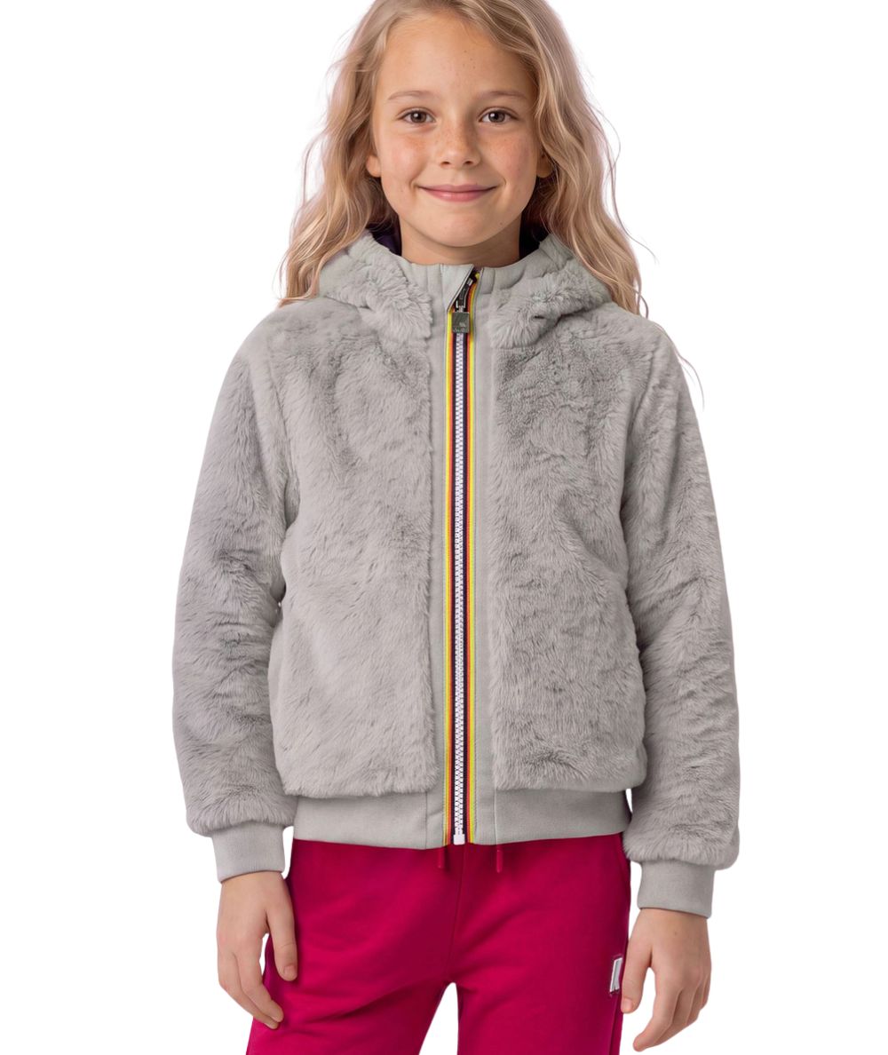K-Way Giacca P. Deva Light Spacer Fur K5134NW Nero - Grigio