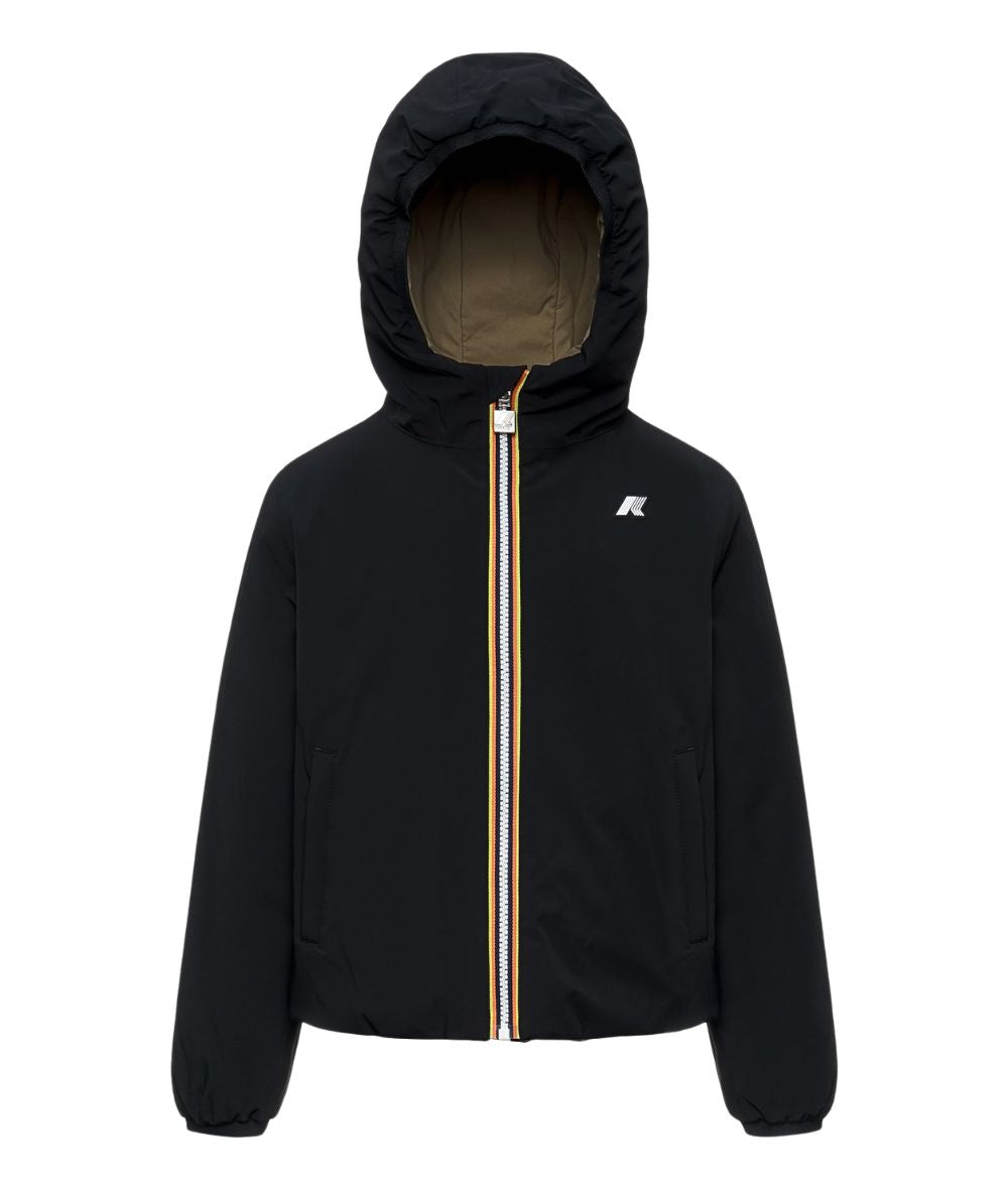 K-Way Giacca P. Jack St Warm Double K71337W Nero Verde Militare