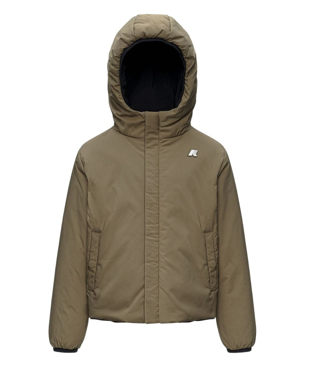 K-Way Giacca P. Jack St Warm Double K71337W Nero Verde Militare