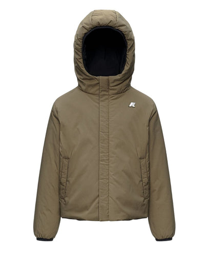 K-Way Giacca P. Jack St Warm Double K71337W Nero Verde Militare