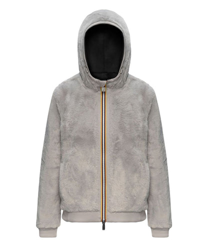 K-Way Giacca Reversibile Deva Light Spacer Fur Double K1452W Nero Grigio