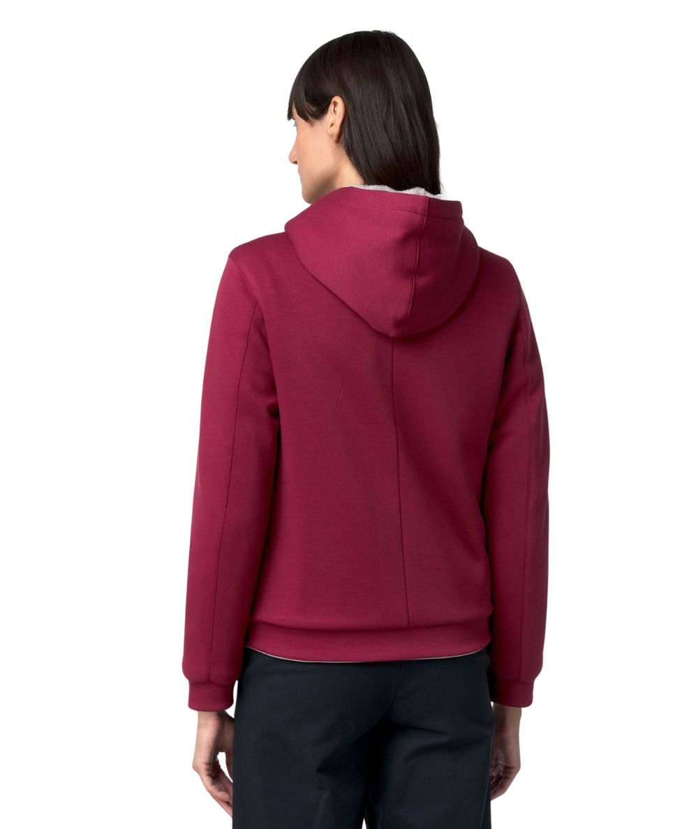 K-Way Giacca Reversibile Deva Light Spacer Fur Double K31452W D0Z Rosso Grigio