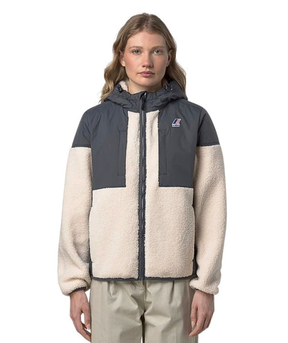 K-Way Giacca Samson 4.0 Orsetto K5122SW Grigio Ecrù