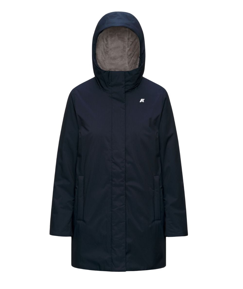 K-Way Piumino Mid Sophie Twill Soft Beaver K8144CW Blu