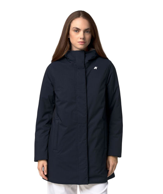 K-Way Piumino Mid Sophie Twill Soft Beaver K8144CW Blu