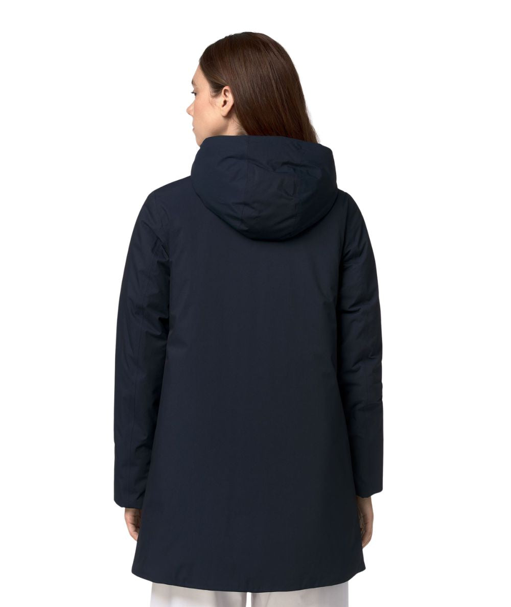 K-Way Piumino Mid Sophie Twill Soft Beaver K8144CW Blu