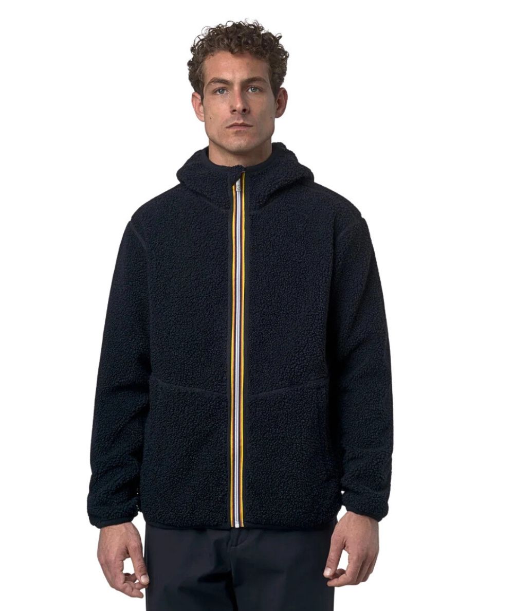 K-Way Orsetto Jack Sherpa Polar Double K3132NW Blu Scuro