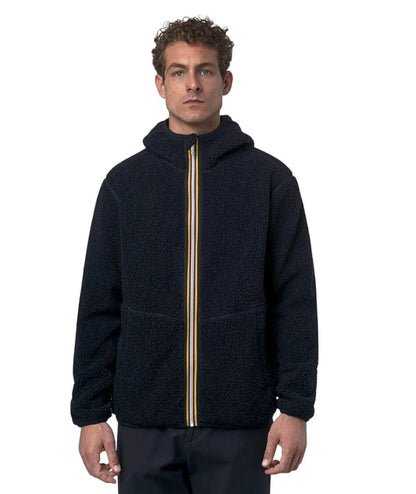 K-Way Orsetto Jack Sherpa Polar Double K3132NW Blu Scuro