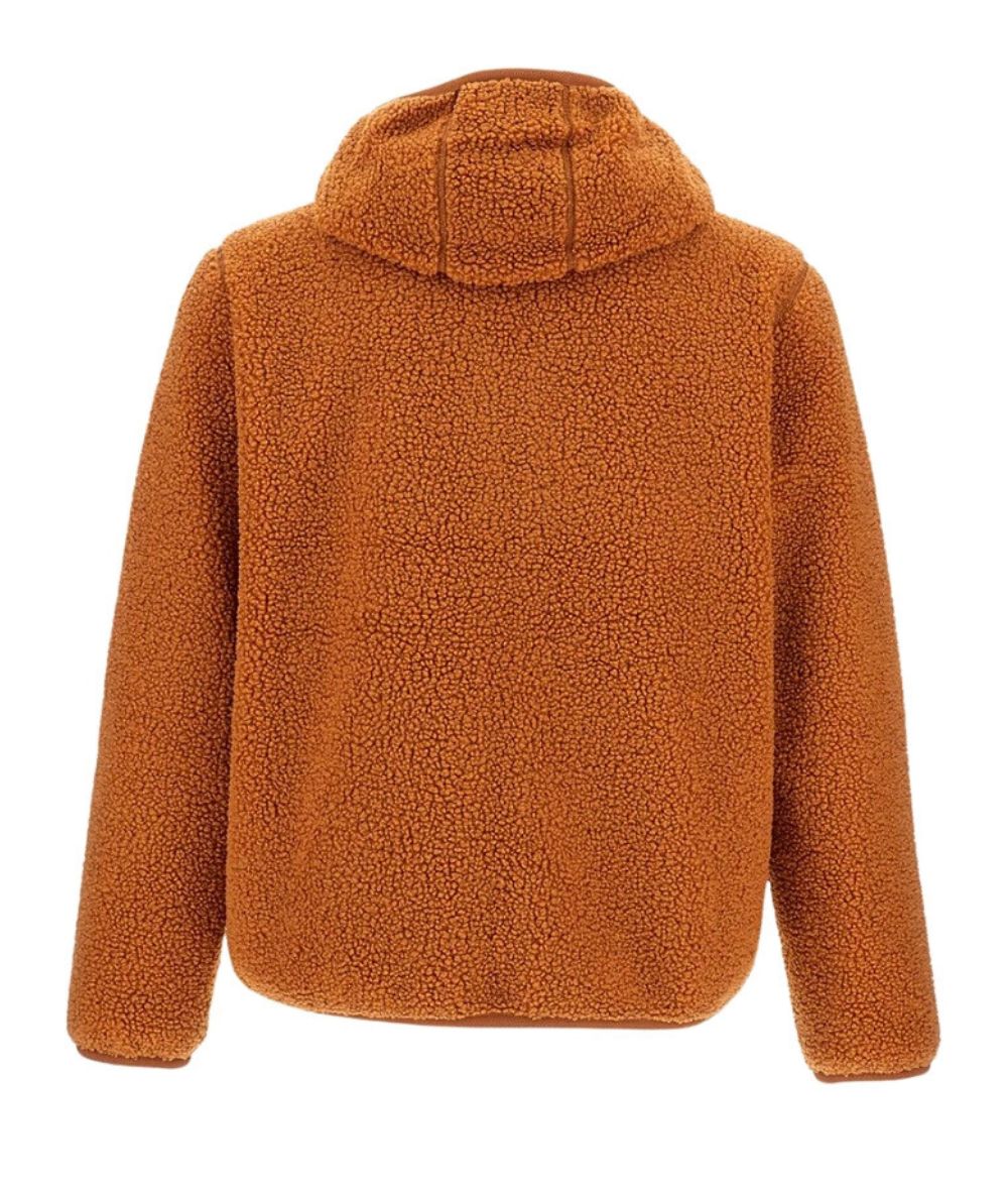 K-Way Orsetto Jack Sherpa Polar Double con Cappuccio K3132NW Arancione Zucca