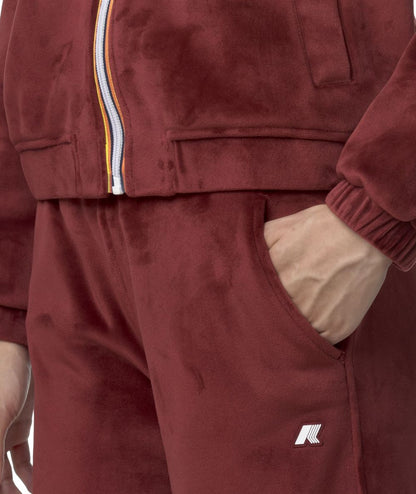 K-Way Pantalone Jenny in Velluto Polar K7128CW Rosso Mattone