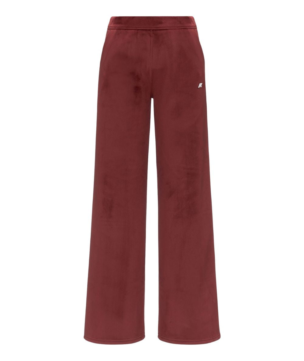 K-Way Pantalone Jenny in Velluto Polar K7128CW Rosso Mattone