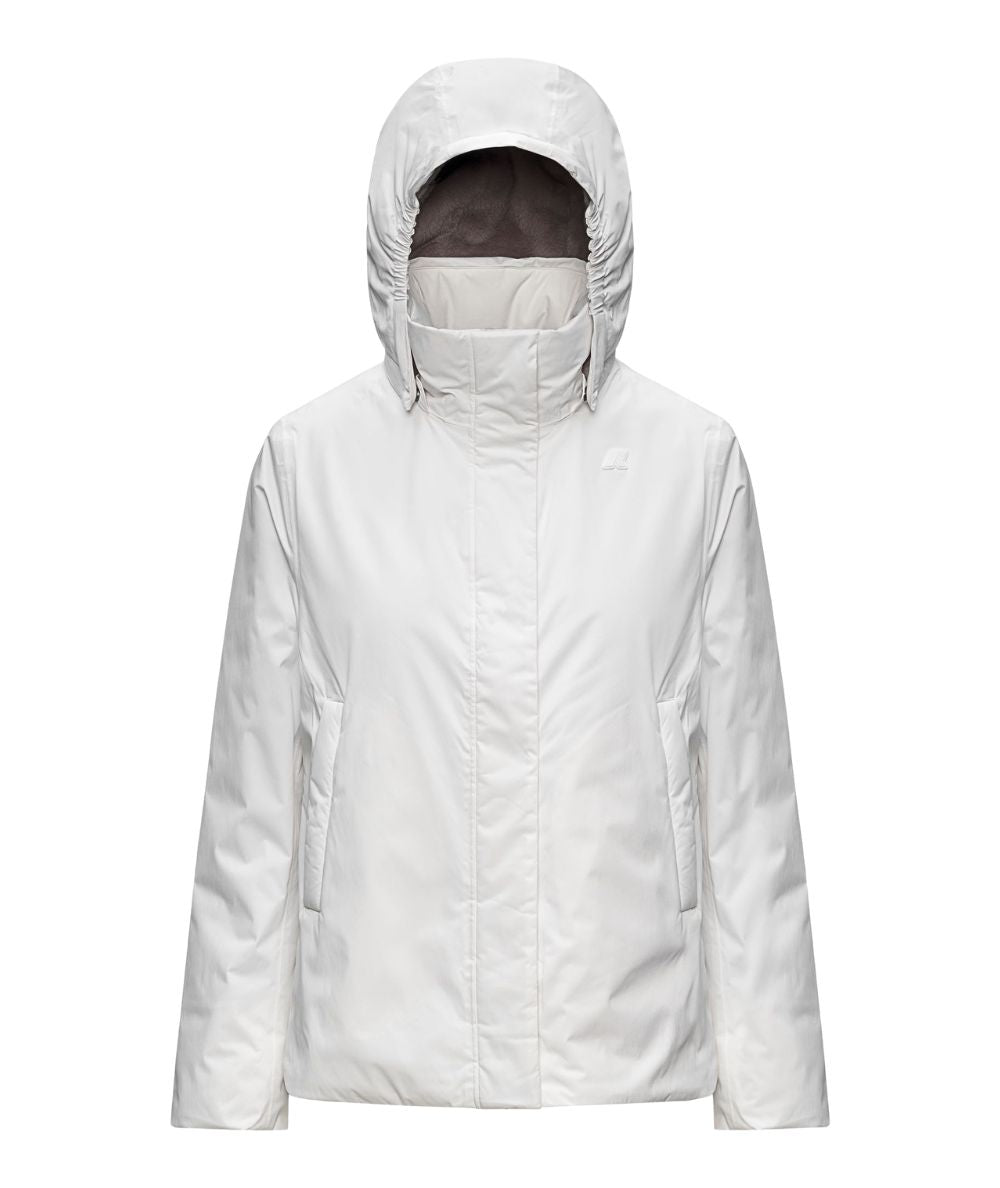 K-Way Piumino Corto Marlette Twill Soft K8144BW DCV Bianco