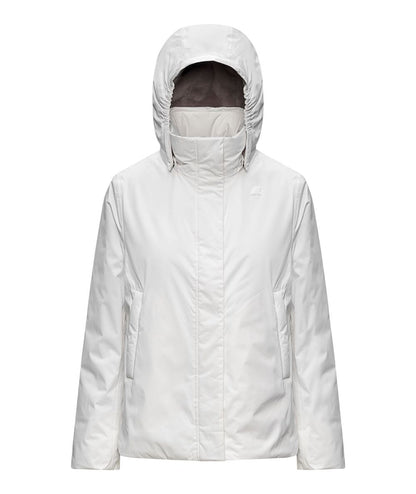 K-Way Piumino Corto Marlette Twill Soft K8144BW DCV Bianco