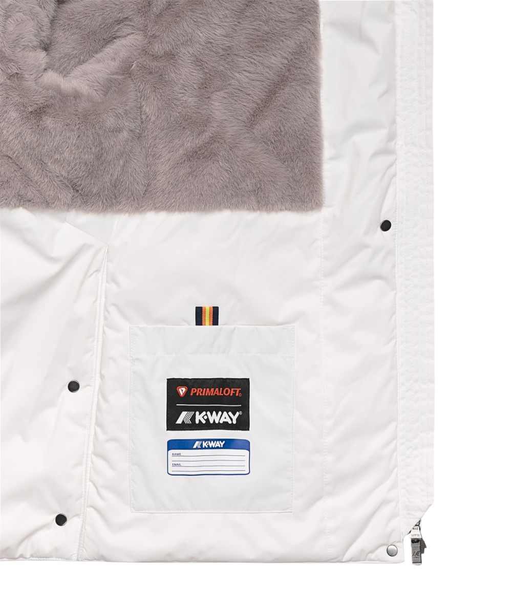 K-Way Piumino Corto Marlette Twill Soft K8144BW DCV Bianco