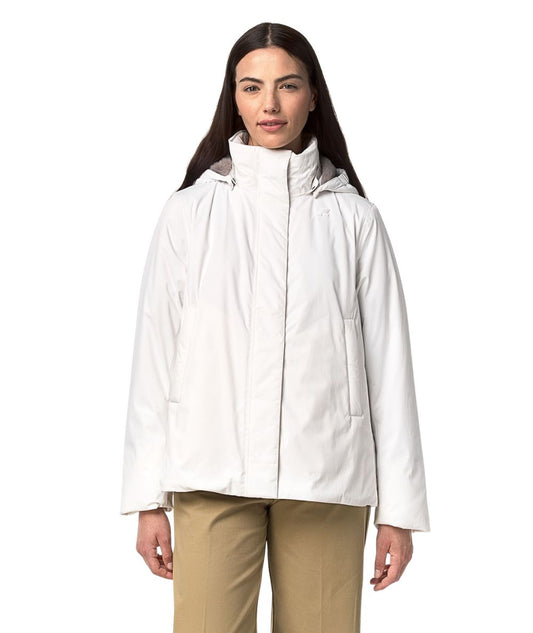 K-Way Piumino Corto Marlette Twill Soft K8144BW DCV Bianco