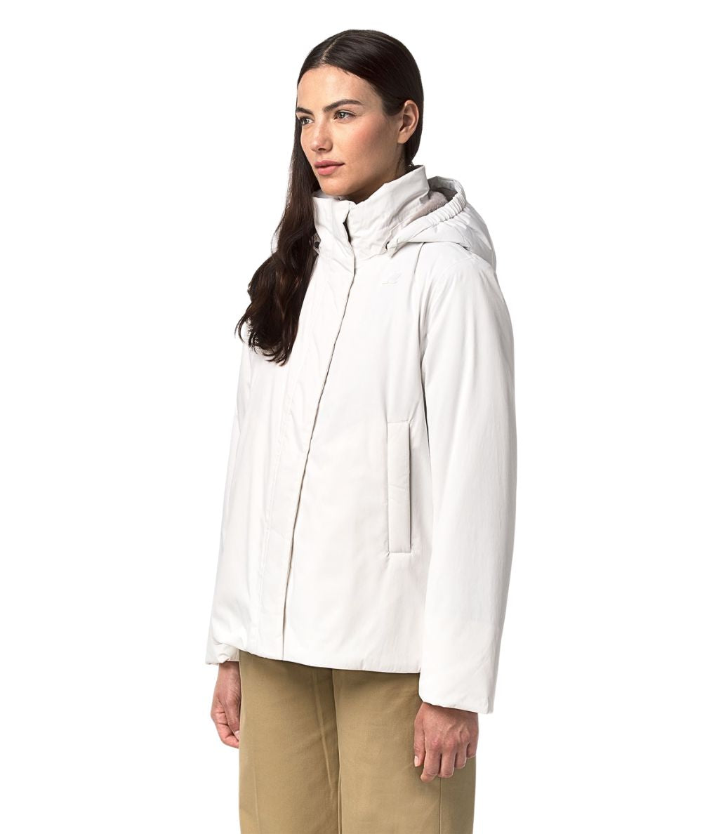 K-Way Piumino Corto Marlette Twill Soft K8144BW DCV Bianco
