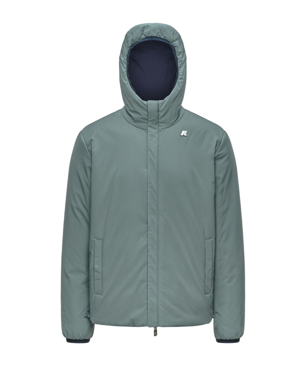 K-Way Piumino Jacob St Warm Double K6128VW Blu Scuro Verde