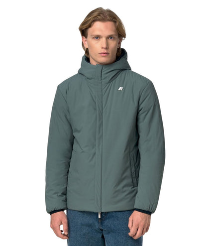 K-Way Piumino Jacob St Warm Double K6128VW Blu Scuro Verde