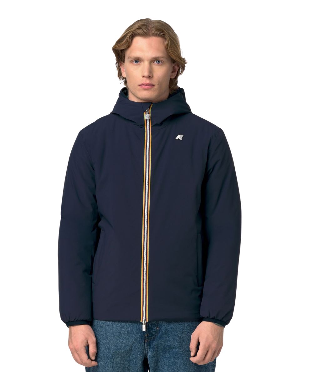 K-Way Piumino Jacob St Warm Double K6128VW Blu Scuro Verde