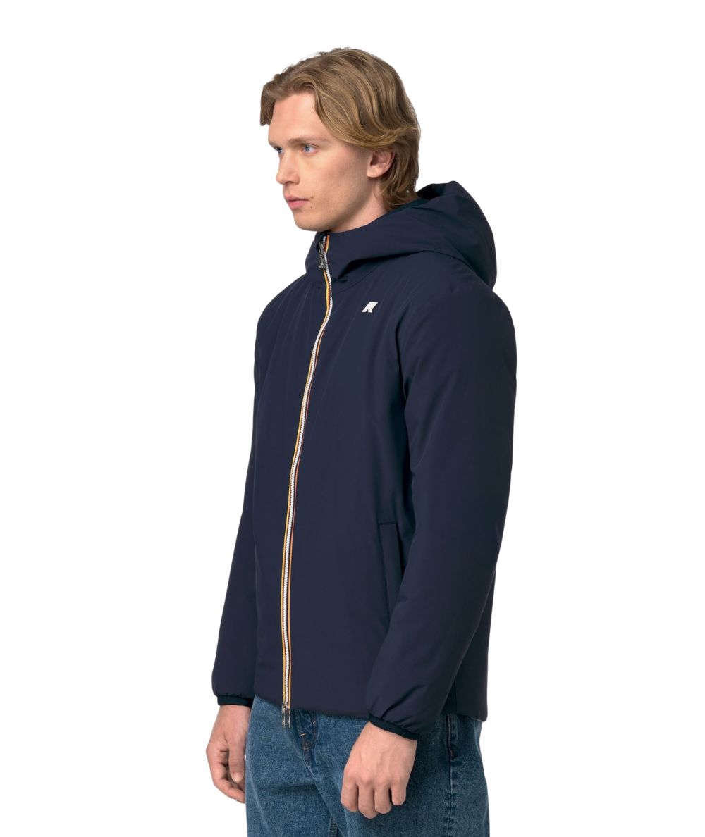 K-Way Piumino Jacob St Warm Double K6128VW Blu Scuro Verde