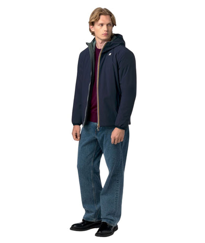 K-Way Piumino Jacob St Warm Double K6128VW Blu Scuro Verde