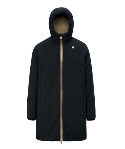 K-Way Piumino Jacob St Warm Double K6128WW Nero Verde Militare