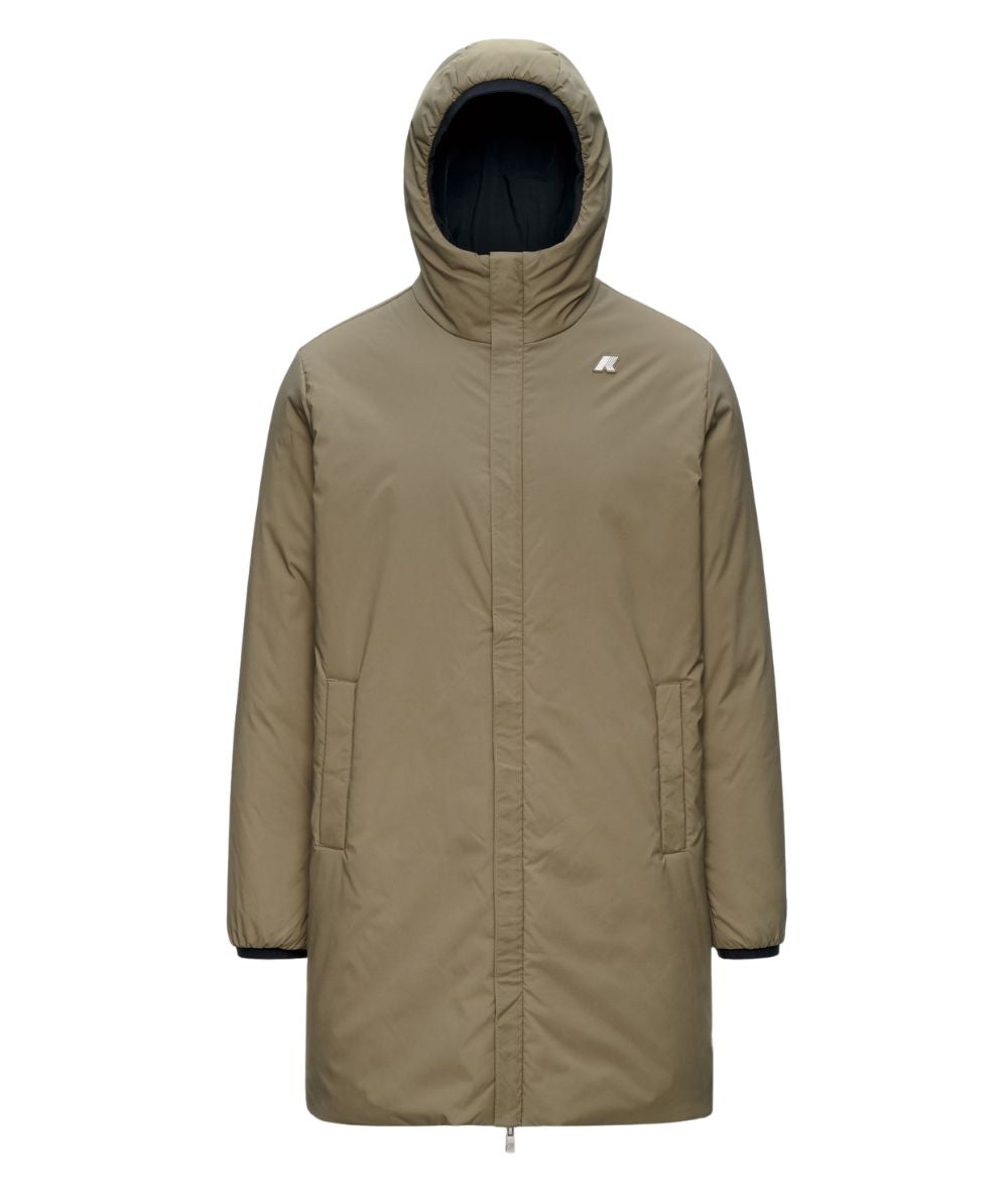K-Way Piumino Jacob St Warm Double K6128WW Nero Verde Militare
