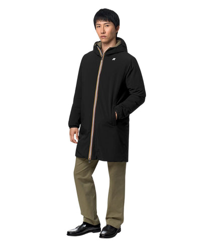 K-Way Piumino Jacob St Warm Double K6128WW Nero Verde Militare