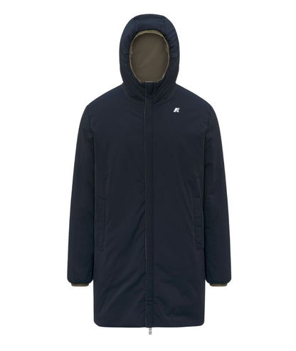 K-Way Piumino Jacob St Warm Double K6128WW Verde Militare Blu Scuro