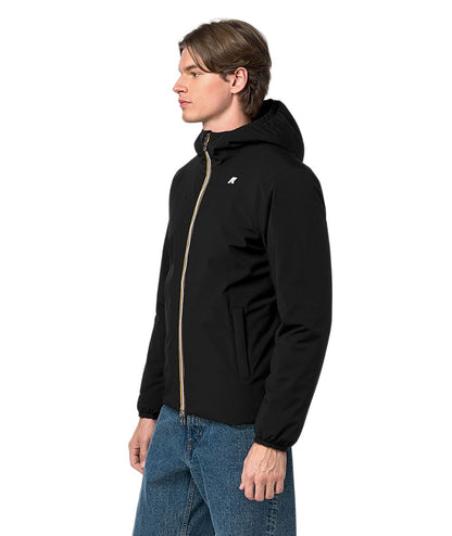 K-Way Piumino Jacob St Warm Reversibile K6128VW DBN Nero Beige