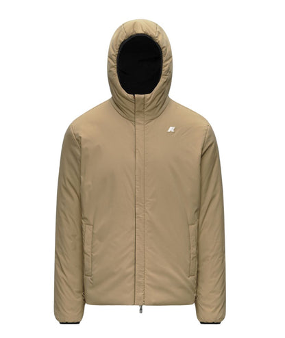 K-Way Piumino Jacob St Warm Reversibile K6128VW DBN Nero Beige