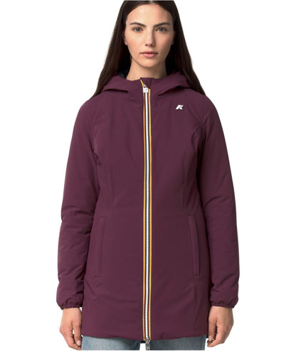 K-Way Piumino Reversibile Mid Denise St Warm Double K6128UW Malva Blu