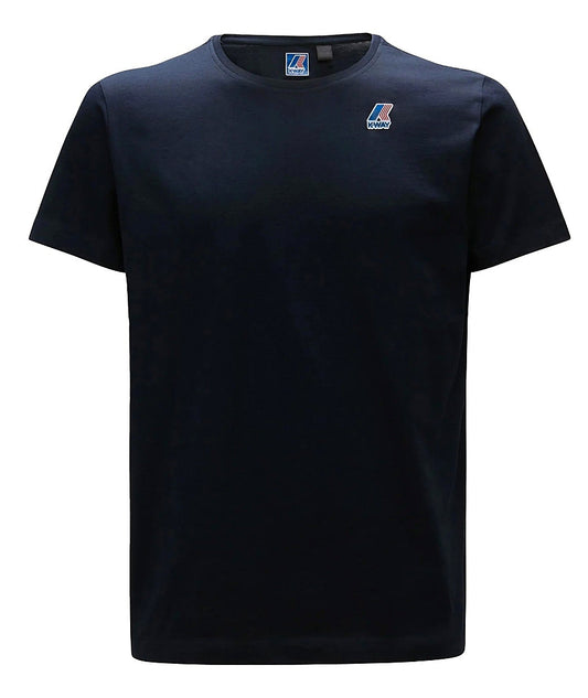 K-Way T-Shirt Le Vrai Edouard K007JE0 K89 Blu Scuro