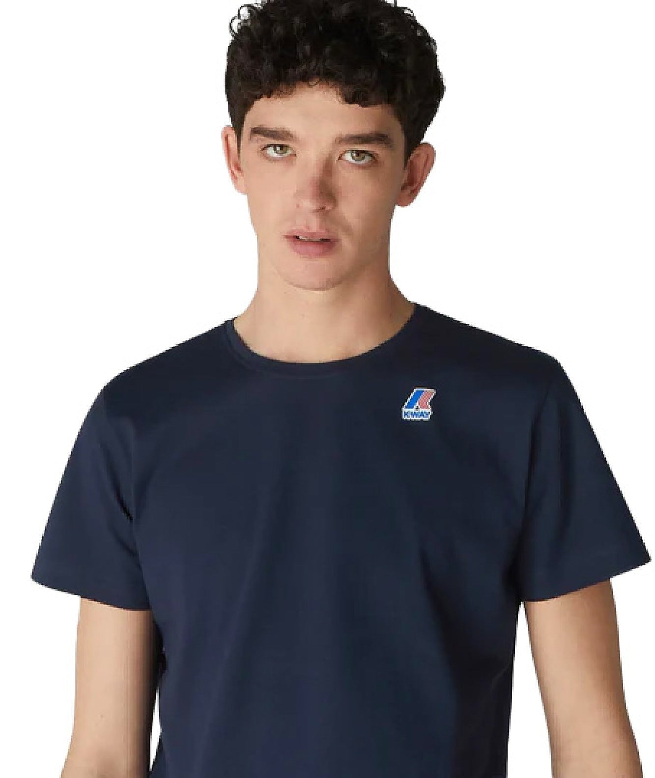K-Way T-Shirt Le Vrai Edouard K007JE0 K89 Blu Scuro