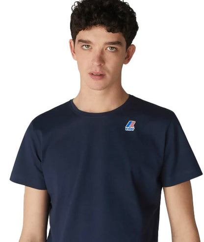 K-Way T-Shirt Le Vrai Edouard K007JE0 K89 Blu Scuro